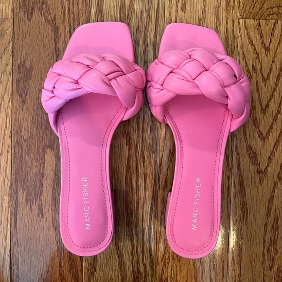 Marc Fisher Women's Calicea Heel Slide Sandal - Pink - Picture 2 of 4